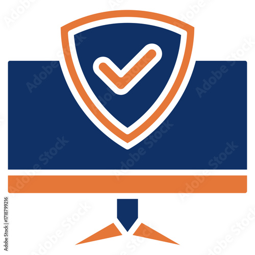 Antivirus solid color icon