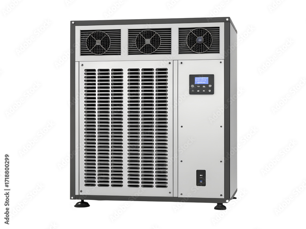 Fototapeta premium Industrial air conditioner isolated on transparent background