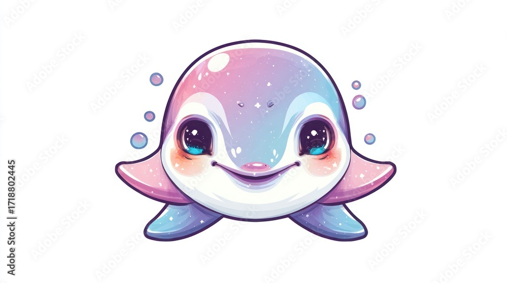Obraz premium Cute dolphin illustration