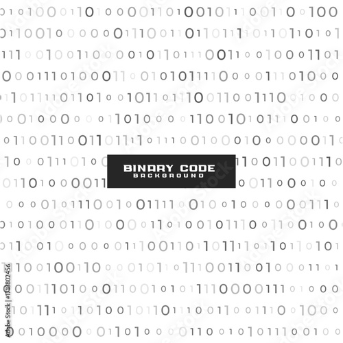 modern binary code firewall white background design