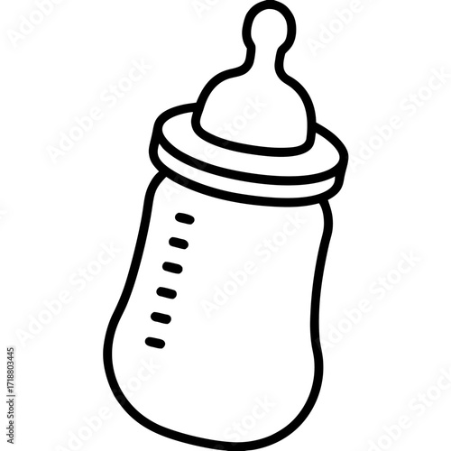 "Baby Bottle Icon Vector – Cute AI Graphic Design for Digital Use"