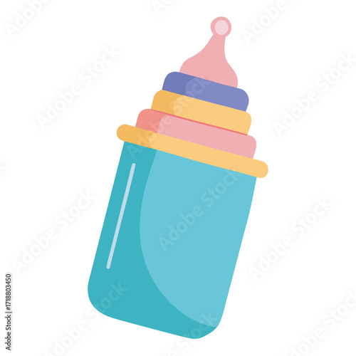 "Baby Bottle Icon Vector – Cute AI Graphic Design for Digital Use"