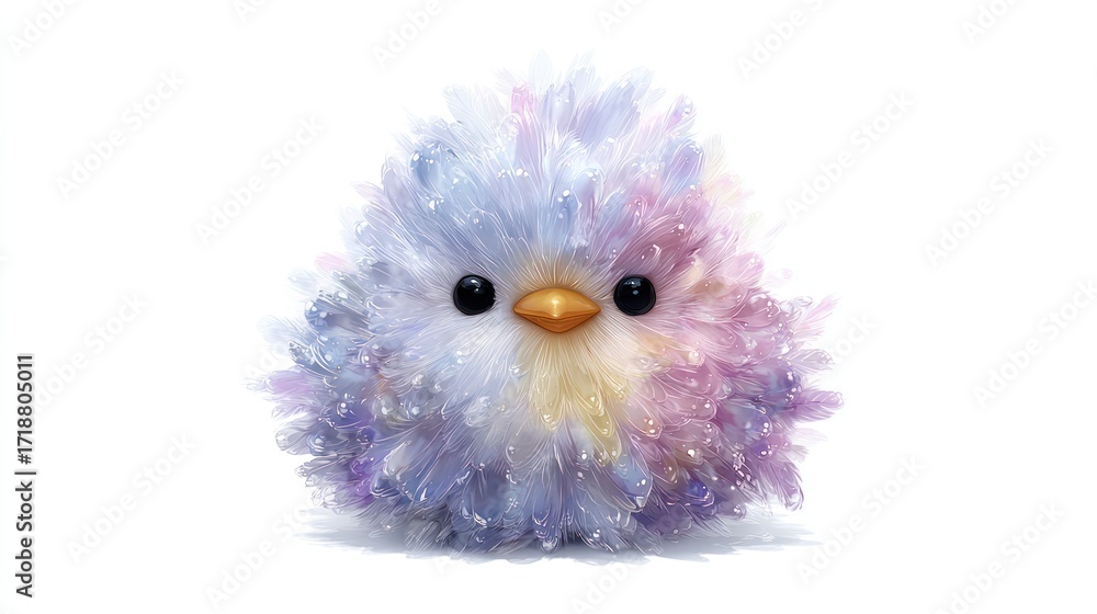 Obraz premium Cute fluffy bird figurine