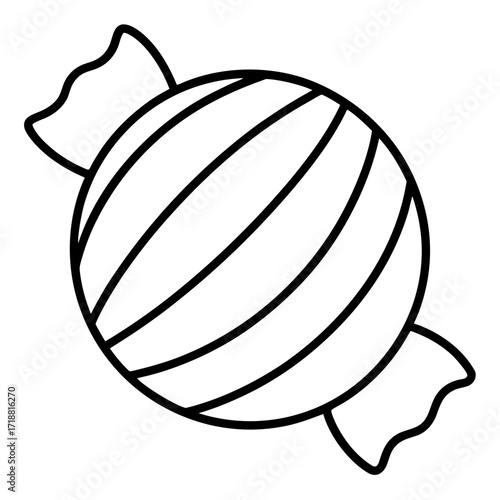 Chocolate Candy Icon Vector – Sweet Dessert Graphic Design