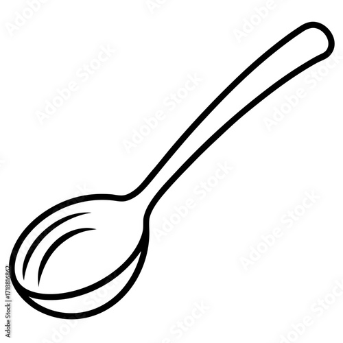 Feeding Spoon Vector Illustration