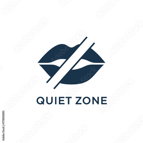symbol icon sound silence sign zone quiet illustration 