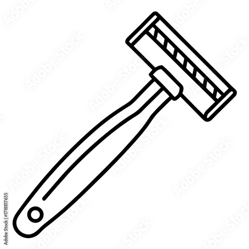 Razor Vector on White Background – Sharp Blade Illustration for Digital Design