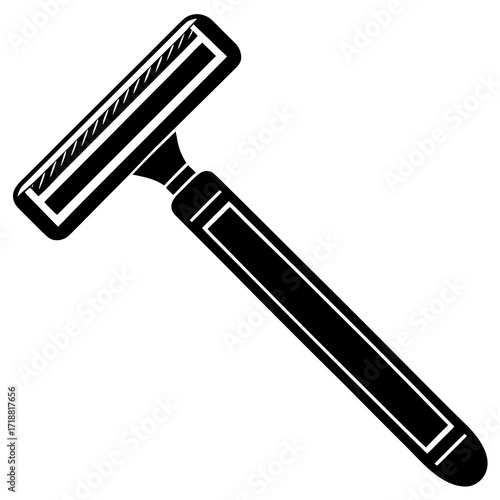 Razor Vector on White Background – Sharp Blade Illustration for Digital Design