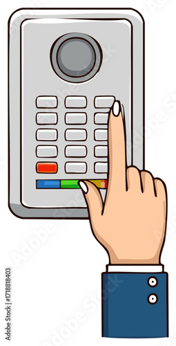 Entering Security Code: Safe, Vault, Lock, Buttons, Security, Protection