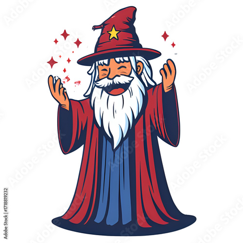 A wizard casting a spell with pixelated magic swirling around | halloween wizard with pumpkin | magician with magic wand | clown with magic wand | magician with magic wand and hat | wizard with magic 