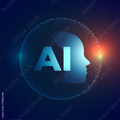 sci fi artificial intelligence tech concept background design
