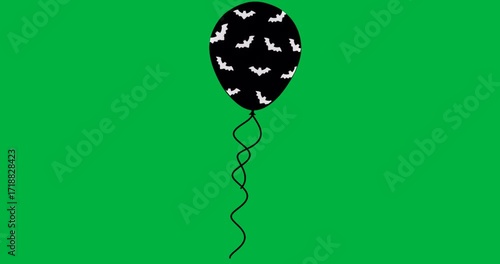 Multiple bat silhouettes flying over transparent background, highlighting Halloween graphic design