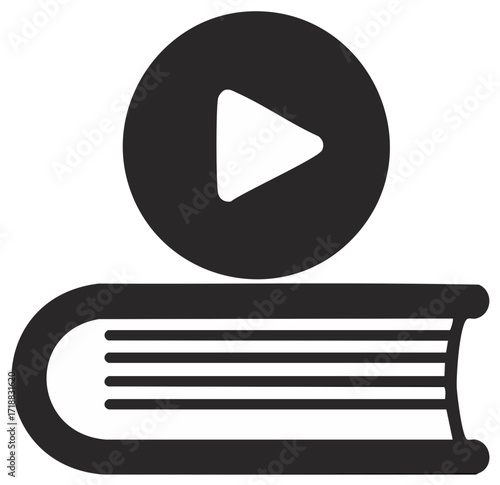 Abstract symbol representing digital learning and online education resources