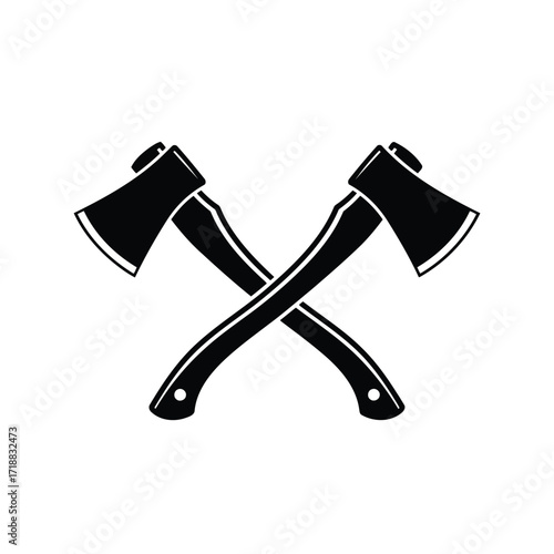 Vector illustration of illustration of two crossed axes