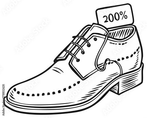 Man's Formal Shoe with 200 Percent Price Tag