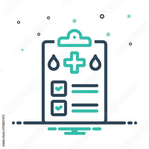 Mix icon for medical test