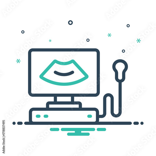 Mix icon for monitoring of the embryo