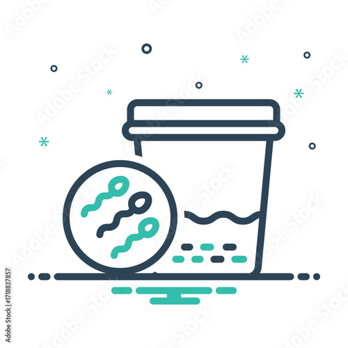 Mix icon for seminal fluid