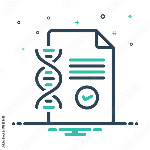 Mix icon for dna test
