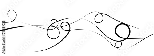 Abstract Wavy Squiggle Line Pattern Vector
