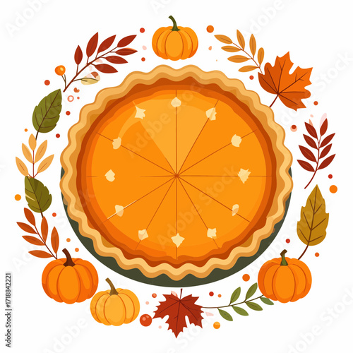 Happy Thanksgiving A Festive Pumpkin Pie Celebration