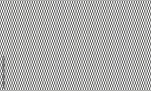 Seamless black rectangular repeat pattern on a white background forming vertical grid design, ideal for textiles, wallpapers, and abstract concepts