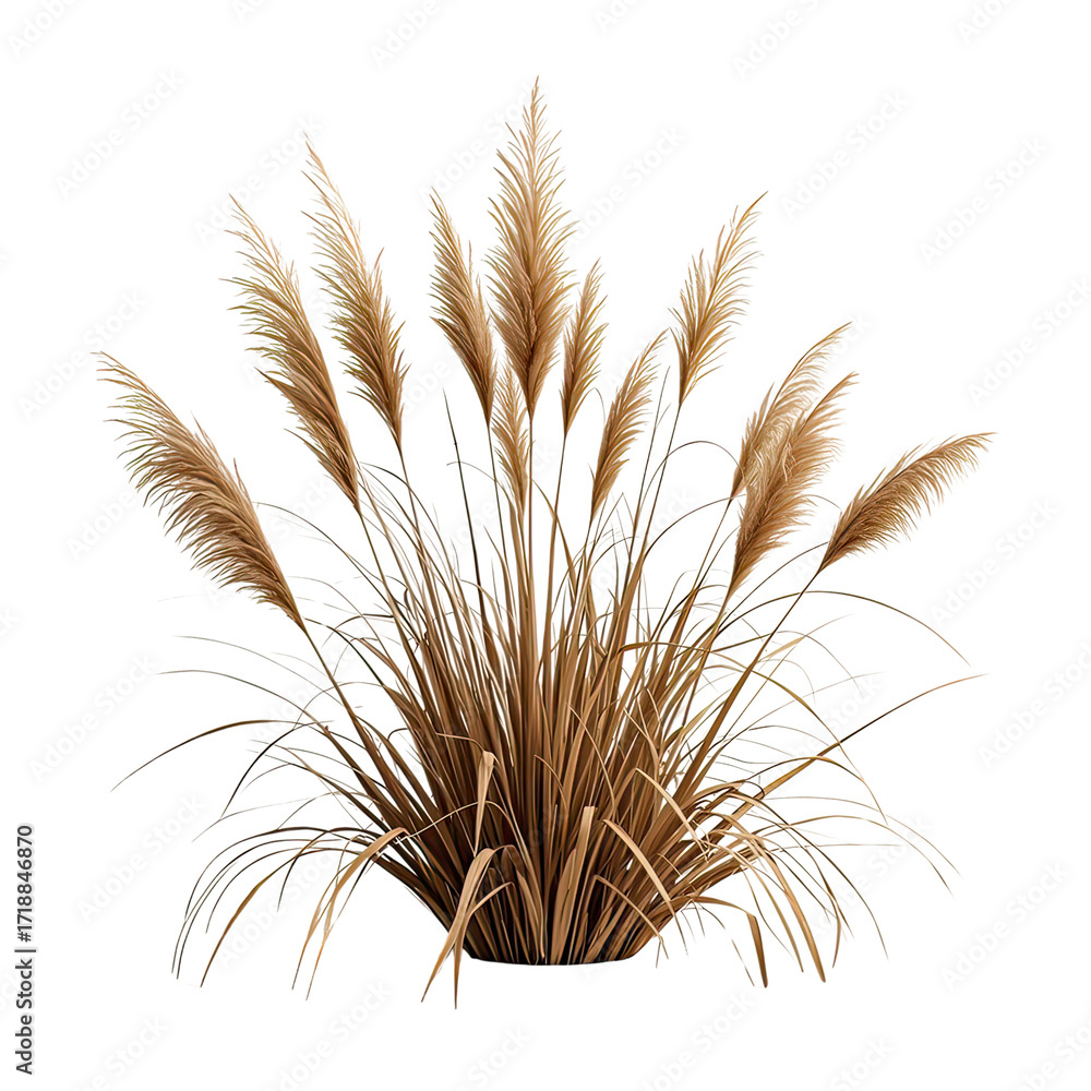 custom made wallpaper toronto digitalPampas Grass Decorative Plant, Generative AI