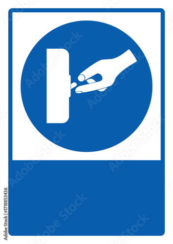 mandatory safety signs v2 your custom message here portrait size a4,a3,a2,a1_turn on