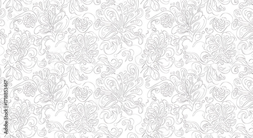 seamless damask pattern