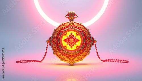 christmas card with christmas balls