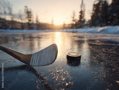 Waiting for the Pond Hockey Game to Begin