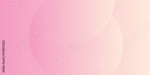 Abstract pastel colorful pink and yellow gradations. Circle effect style geometric abstract background simple. vector eps10