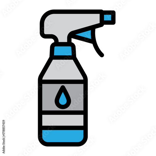 Window Cleaner Vector Filled Icon Design