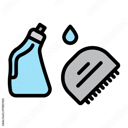 Stain Remover Vector Filled Icon Design