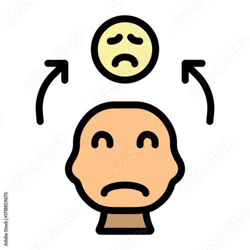 Emotional Response Vector Filled Icon Design