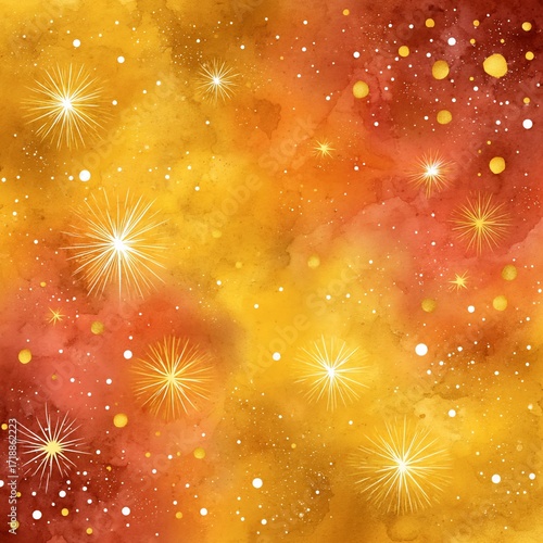 Cosmic Radiance - A Watercolor Nebula of Stars and Light.