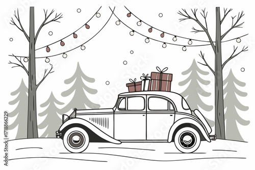 car in the snow