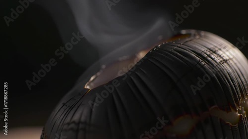 Burning Object Abstract Close-Up of Incineration & Smoke