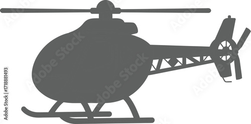 Cartoon helicopter illustration vector graphic design art editable vector