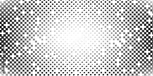Pixel mosaic. Pixelated pattern, dispersion grayscale background. destruction