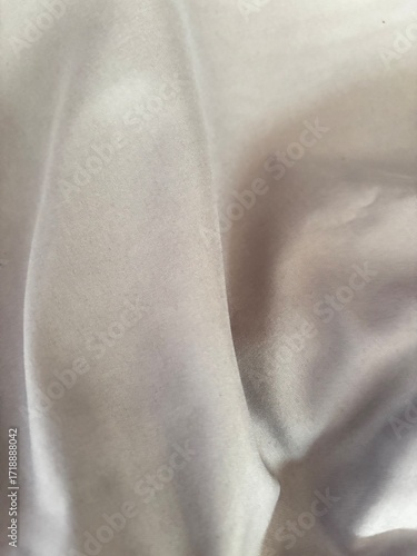 Soft Beige Fabric with Natural Wrinkle Texture
