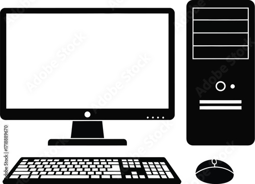 Computer desktop setup workstation pc hardware technology