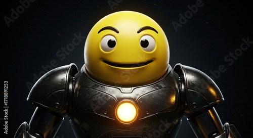 Funny Laughing Emoji Illustration