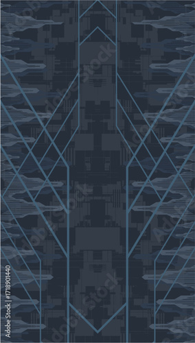 template with modern geometric graphics