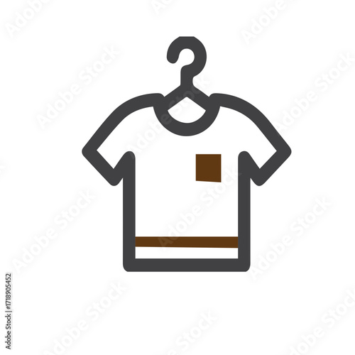 T-shirt on hanger icon