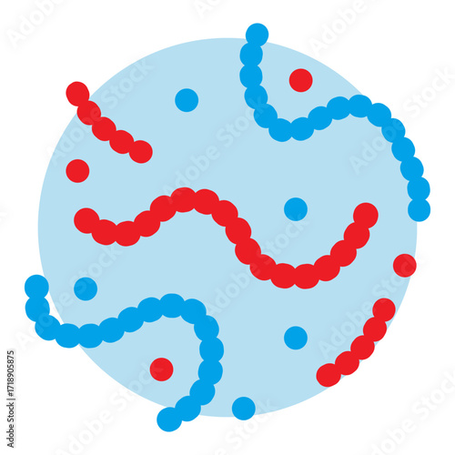 Paramecium Icon Stylized Single Celled Organism Illustration