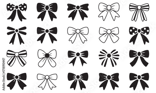 Black Bow Silhouette Collection