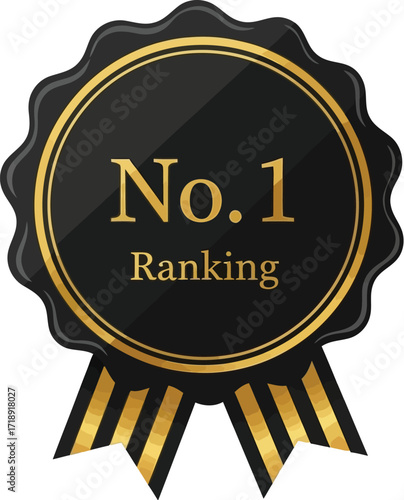 Number one ranking award best seller top rated product vector art editable stock