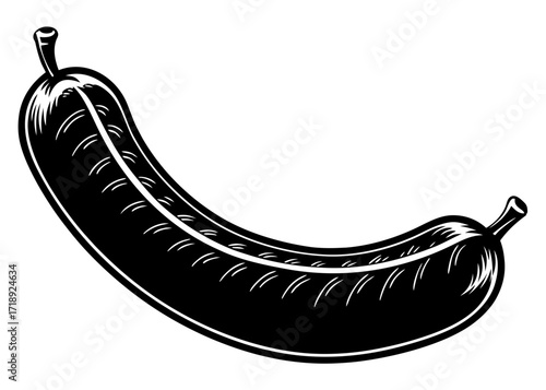 Sausage Links Silhouette, BBQ Meat SVG, PNG