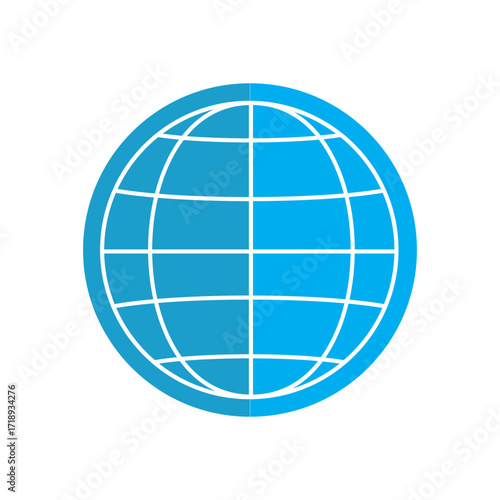 Set of web icons, click to go to website. Globe with arrow. Vector illustration.